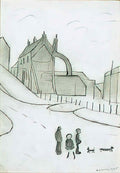 L S Lowry fylde farm1 Art A4 Photo Print