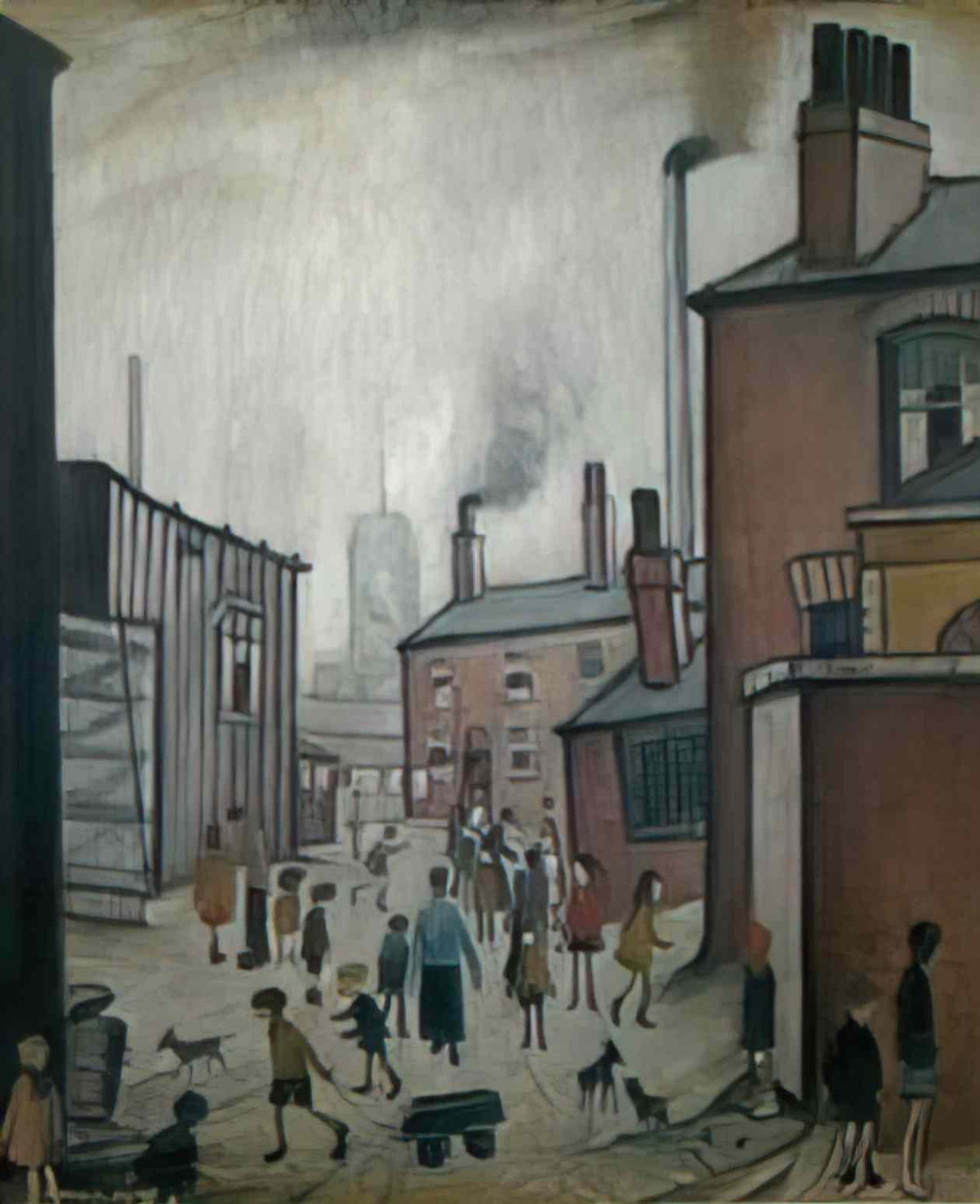 L S Lowry fylde landscape Art A4 Photo Print