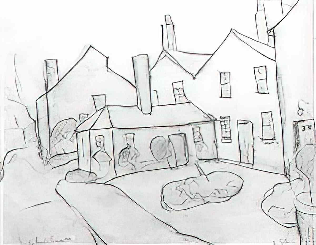 L S Lowry gentleman in north shields Art A4 Photo Print