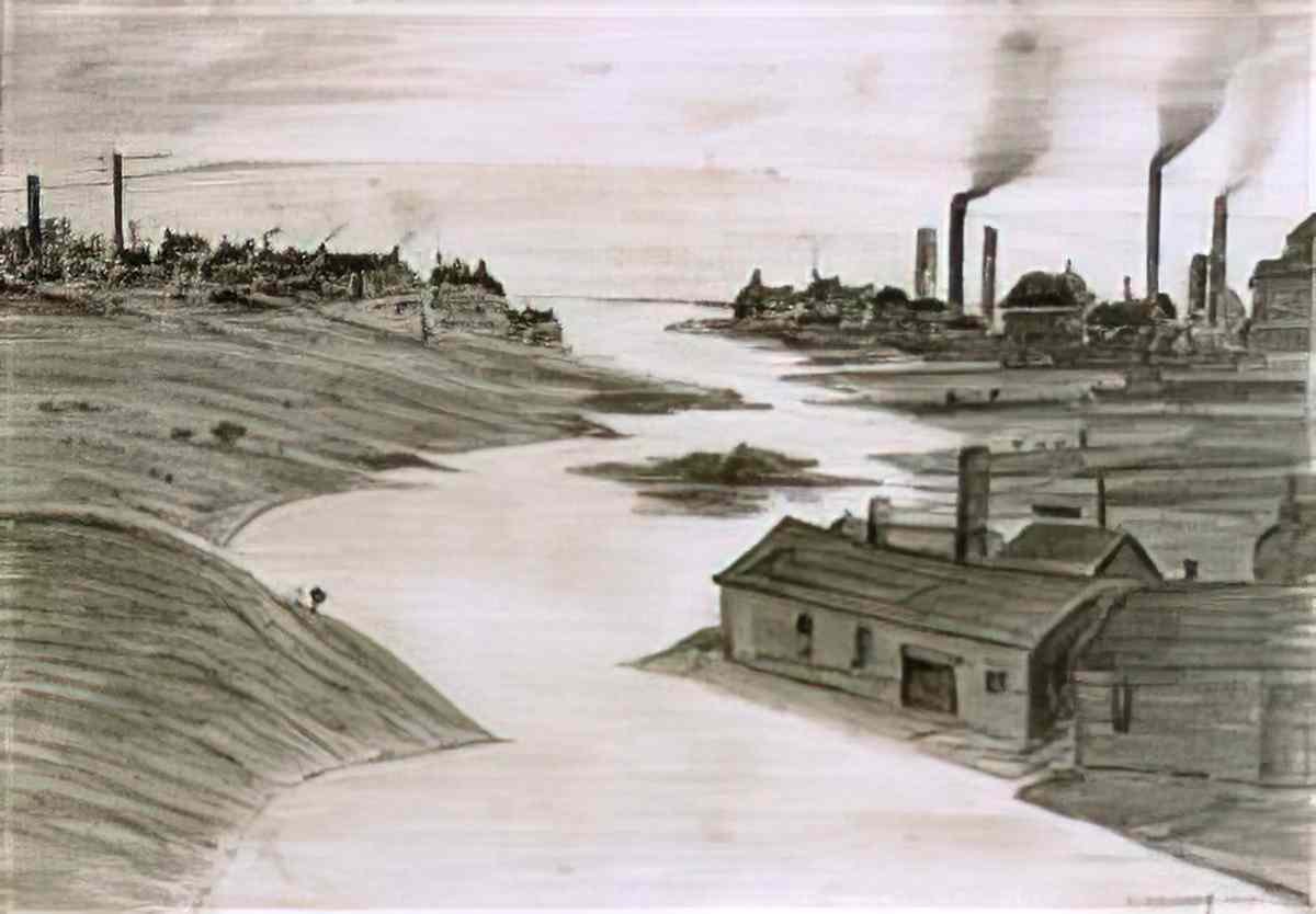 L S Lowry girl going somewhere Art A4 Photo Print
