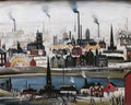 L S Lowry girl in a hat Art A4 Photo Print