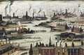 L S Lowry girl on the sands Art A4 Photo Print