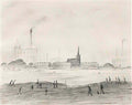 L S Lowry girl walking Art A4 Photo Print