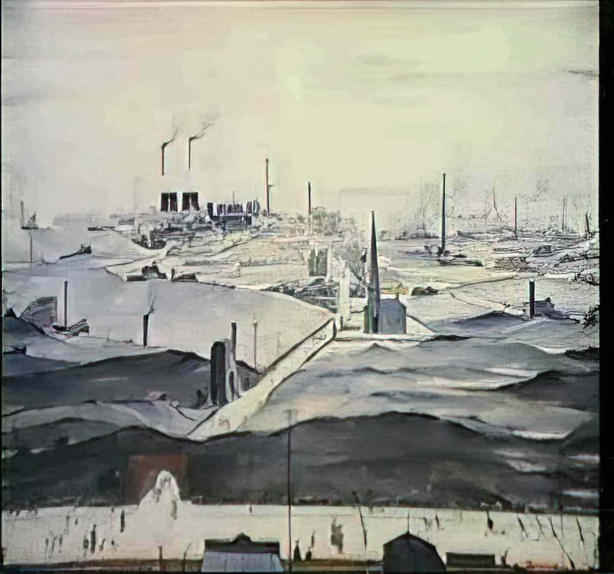 L S Lowry glencoe2 Art A4 Photo Print