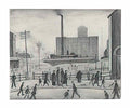 L S Lowry going to a football match Art A4 Photo Print