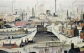 L S Lowry going to the match1 Art A4 Photo Print