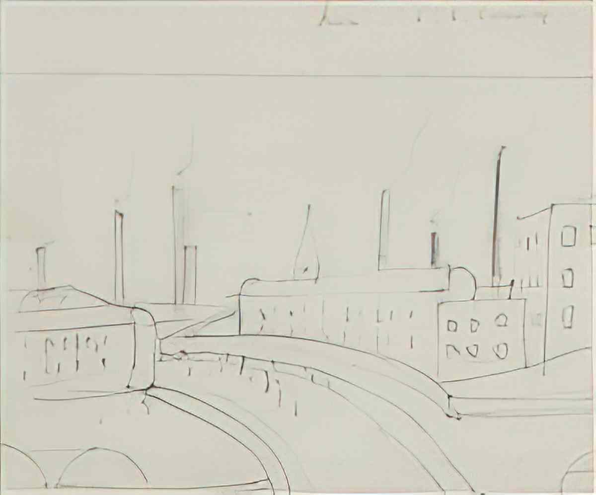 L S Lowry going to the match5 Art A4 Photo Print