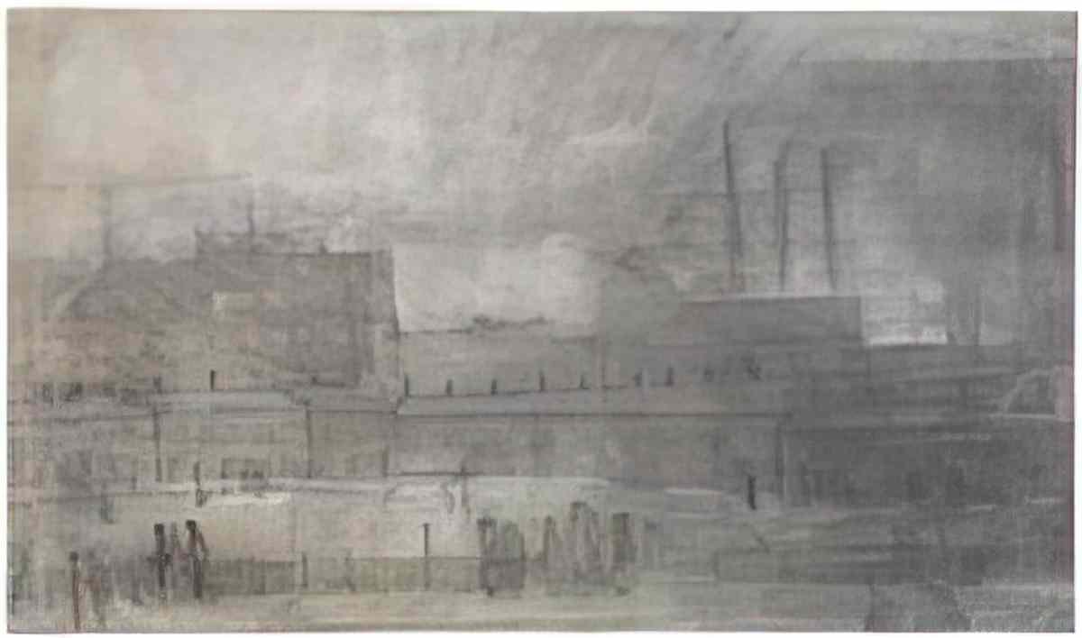 L S Lowry going to the mill Art A4 Photo Print
