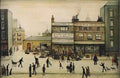 L S Lowry going to work 1943 Art A4 Photo Print
