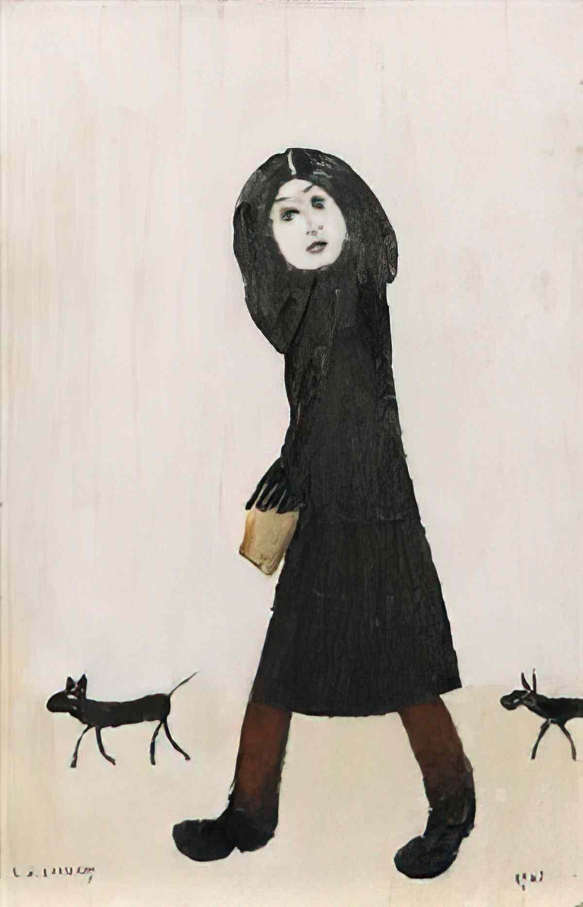 L S Lowry grotesque figure1 Art A4 Photo Print