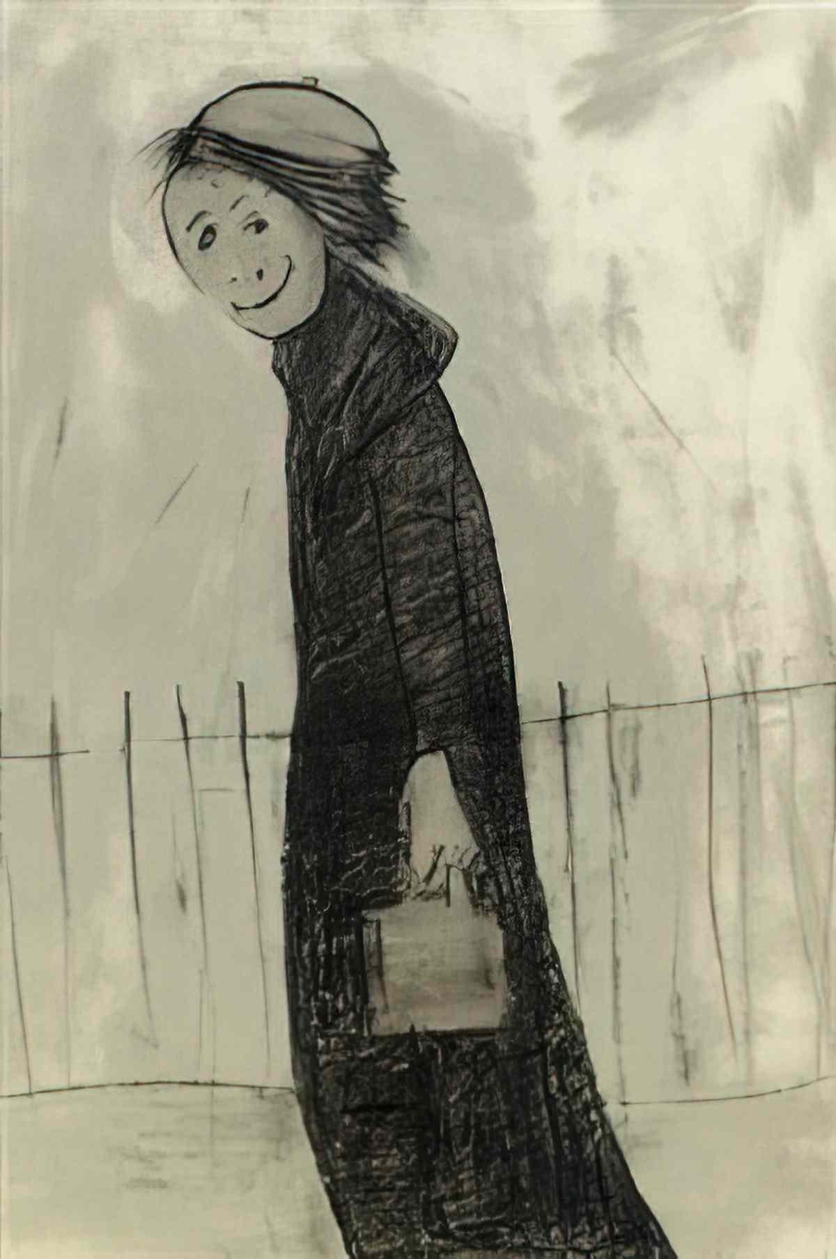 L S Lowry grotesque figures Art A4 Photo Print