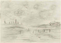 L S Lowry harbour scene4 Art A4 Photo Print