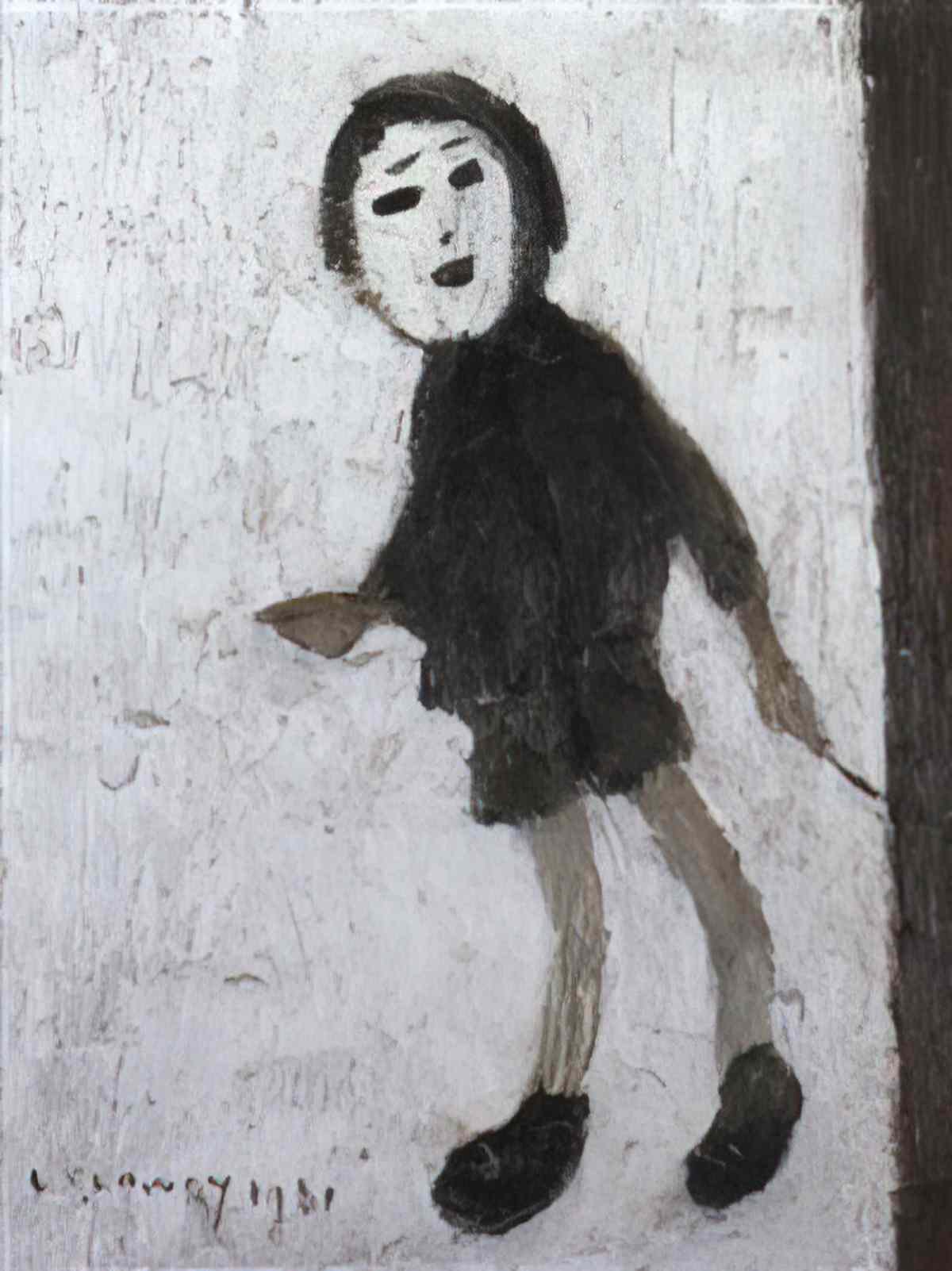 L S Lowry head of a lady1 Art A4 Photo Print