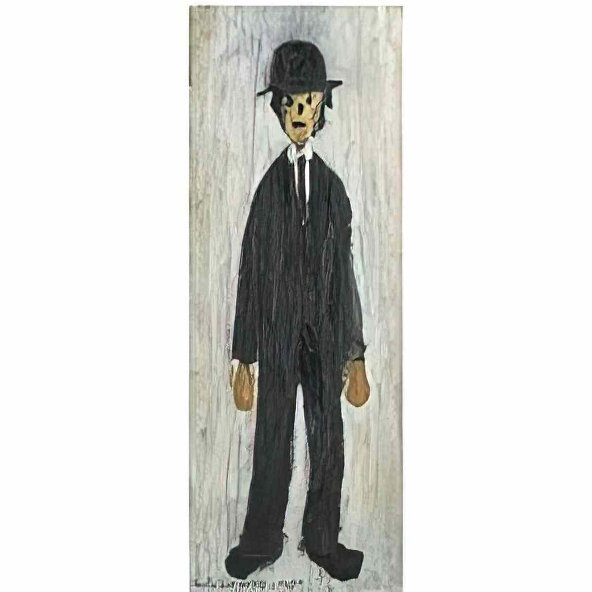 L S Lowry head of a young man1 Art A4 Photo Print