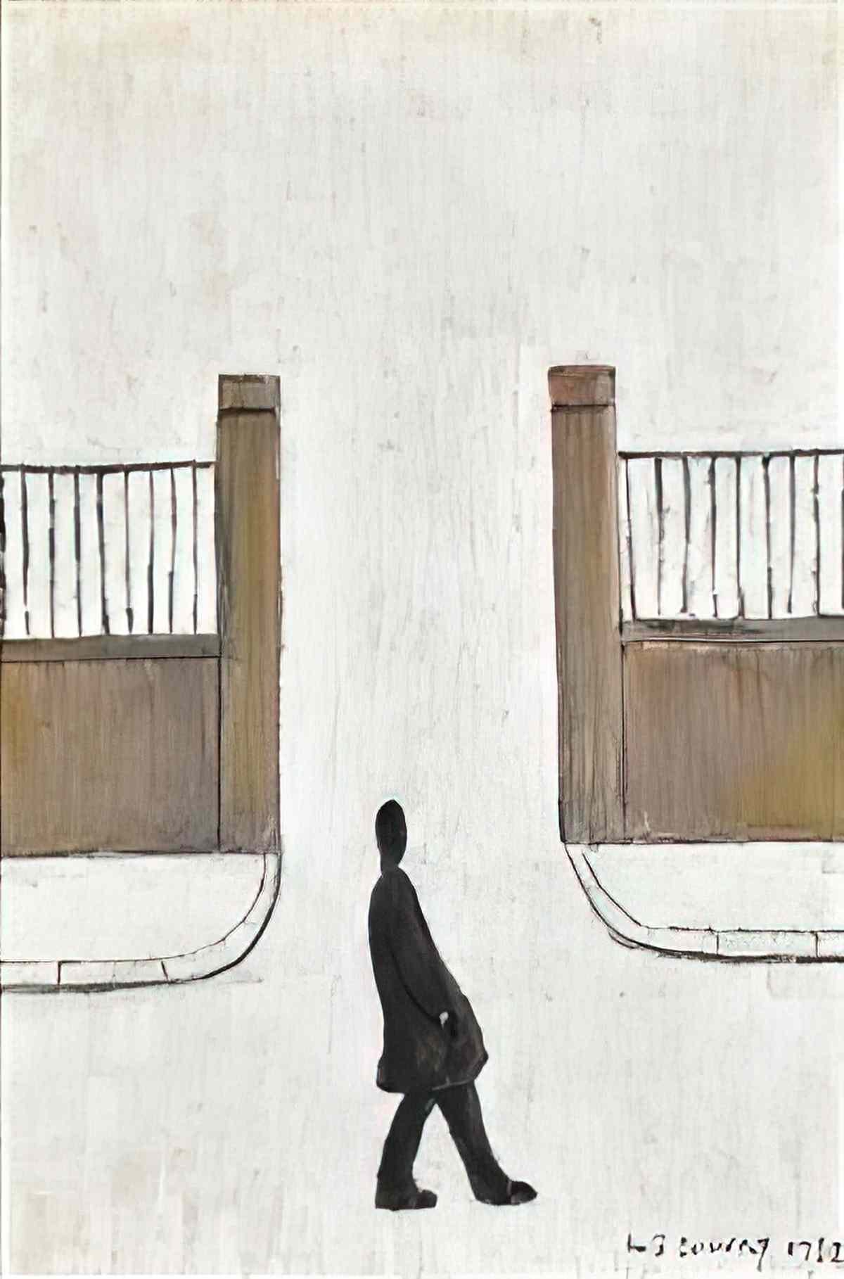 L S Lowry home from the pub Art A4 Photo Print