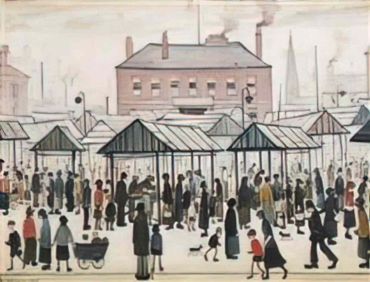 L S Lowry industrial landscape16 Art A4 Photo Print