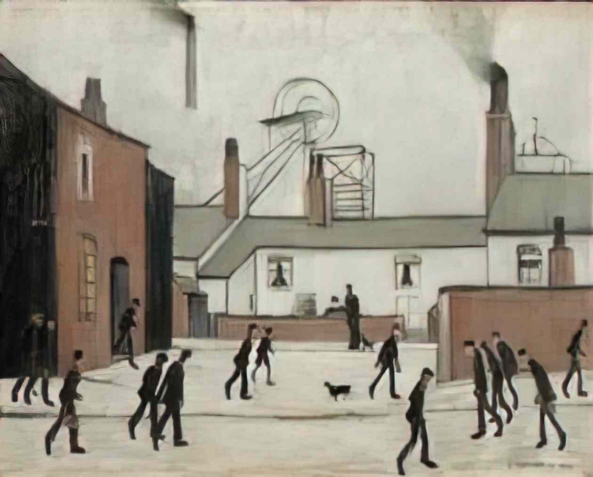 L S Lowry industrial scene5 Art A4 Photo Print