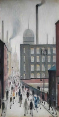 L S Lowry industrial scene7 Art A4 Photo Print