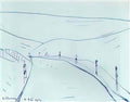L S Lowry lake landscape 1950 Art A4 Photo Print