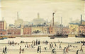 L S Lowry landscape in cumberland 1951 Art A4 Photo Print