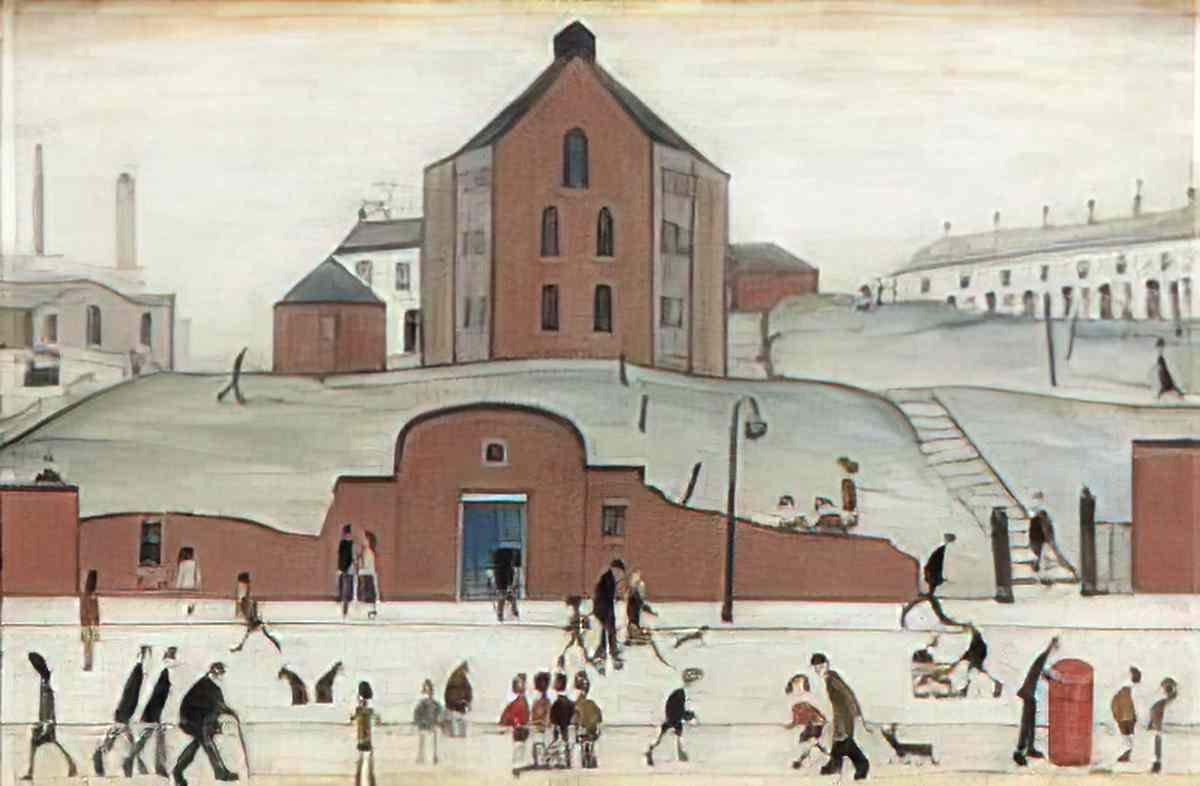 L S Lowry landscape lytham Art A4 Photo Print