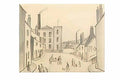 L S Lowry landscape with cows Art A4 Photo Print