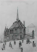 L S Lowry lanscape near lytham Art A4 Photo Print