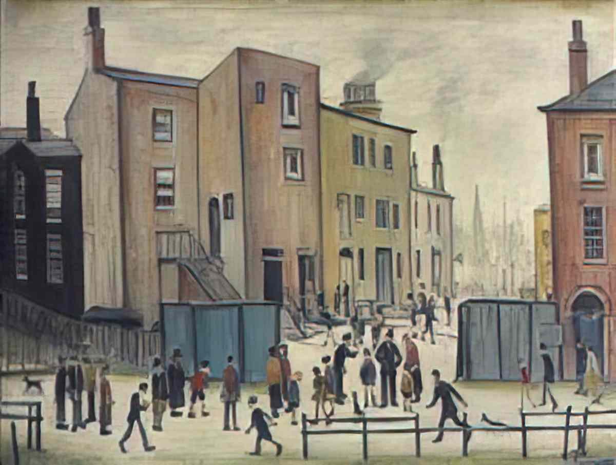 L S Lowry life drawing of a man Art A4 Photo Print
