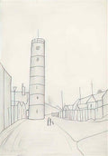 L S Lowry little boy without a dog Art A4 Photo Print