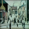 L S Lowry little dog1 Art A4 Photo Print