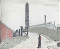 L S Lowry llanddlas Art A4 Photo Print