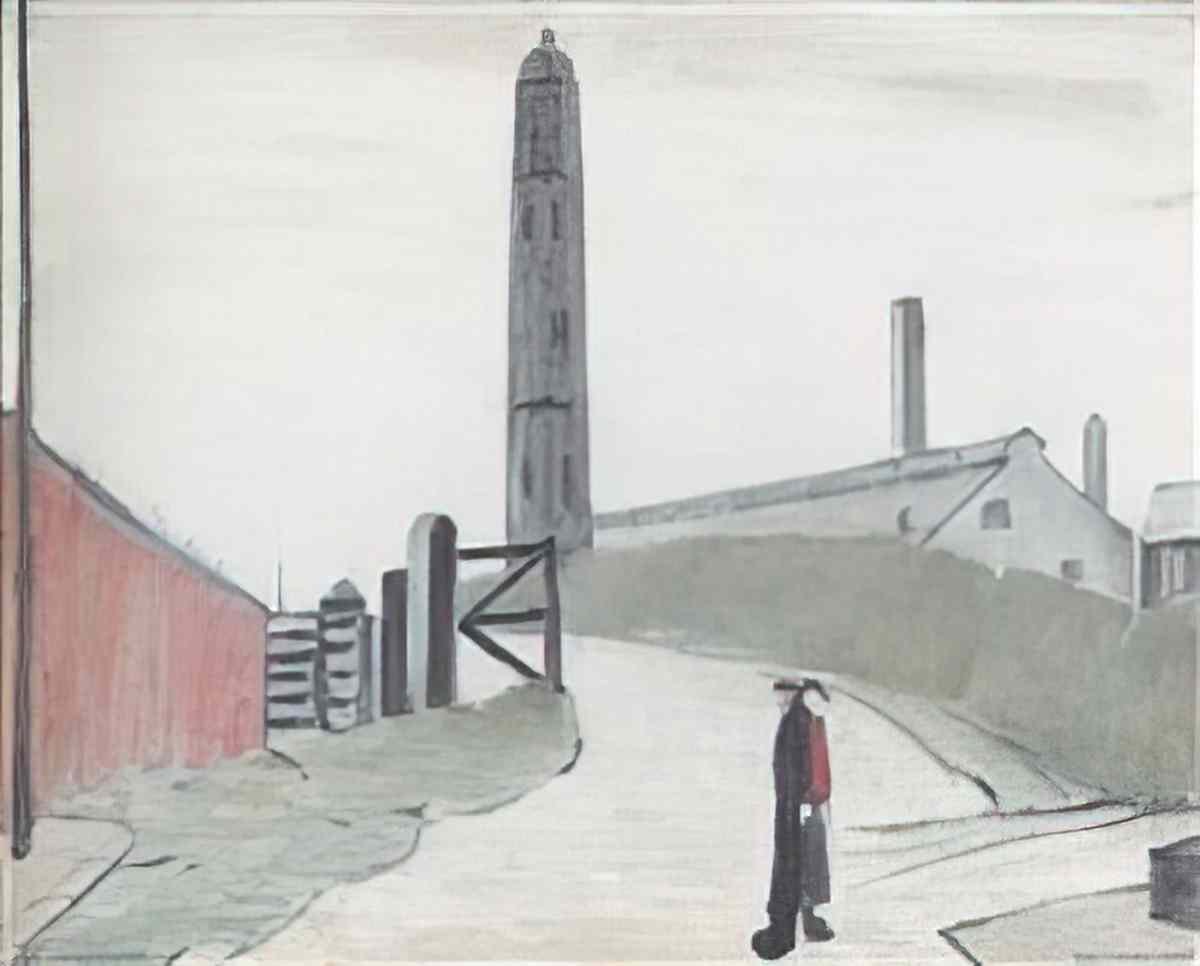 L S Lowry llanddlas Art A4 Photo Print