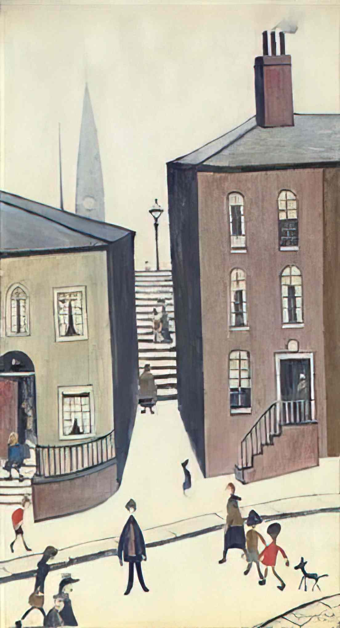 L S Lowry london Art A4 Photo Print