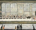 L S Lowry lovers parting Art A4 Photo Print