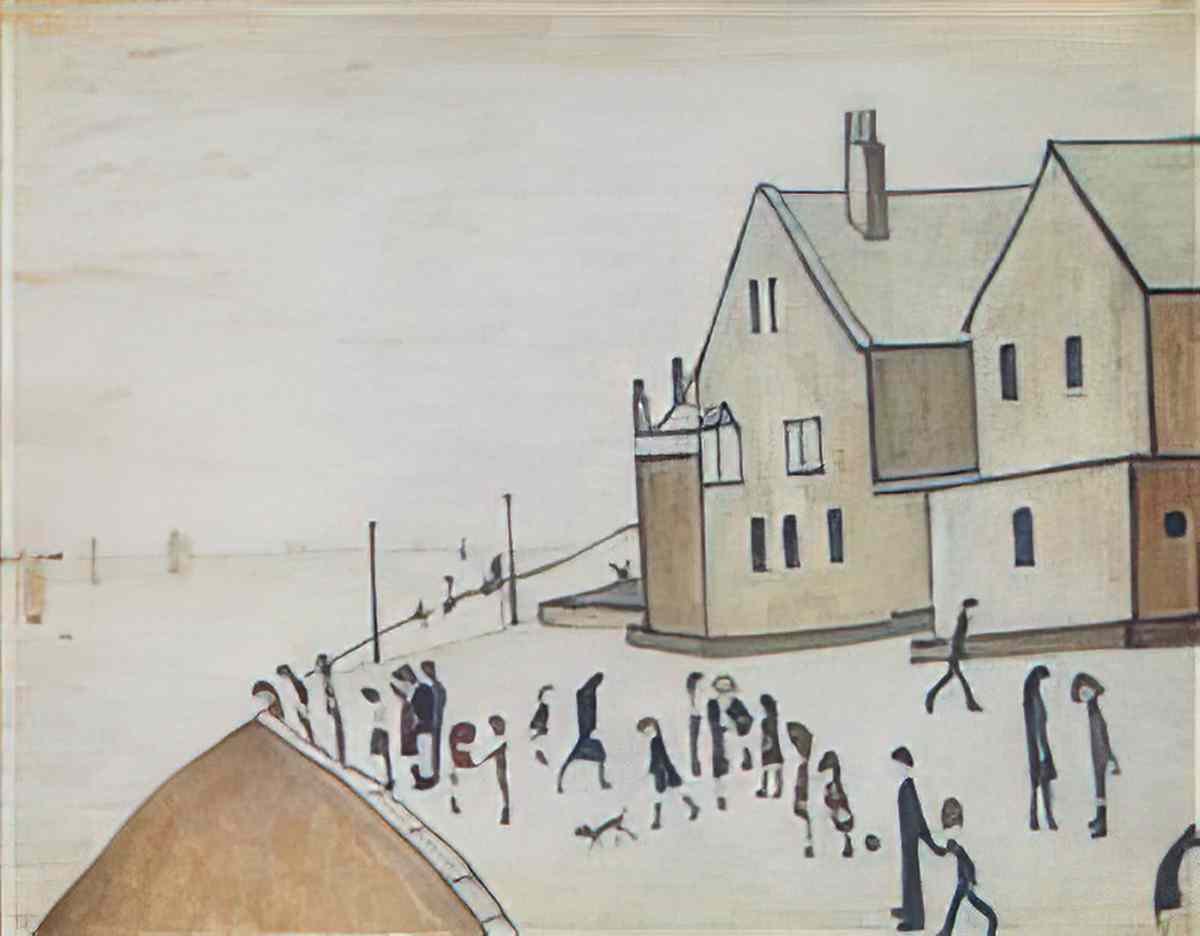 L S Lowry lowestoft harbour Art A4 Photo Print