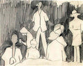 L S Lowry lowrys palette Art A4 Photo Print