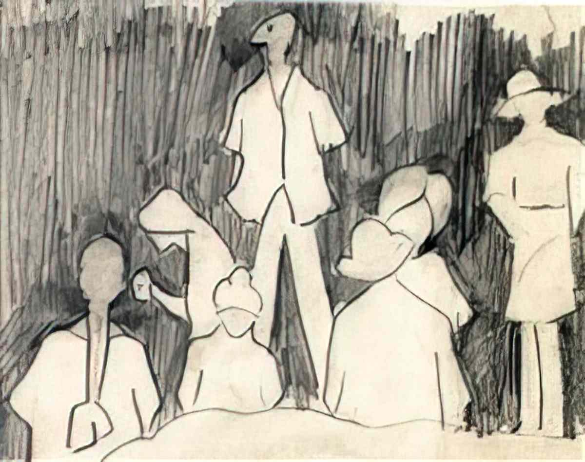 L S Lowry lowrys palette Art A4 Photo Print