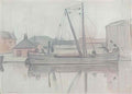 L S Lowry lytham Art A4 Photo Print