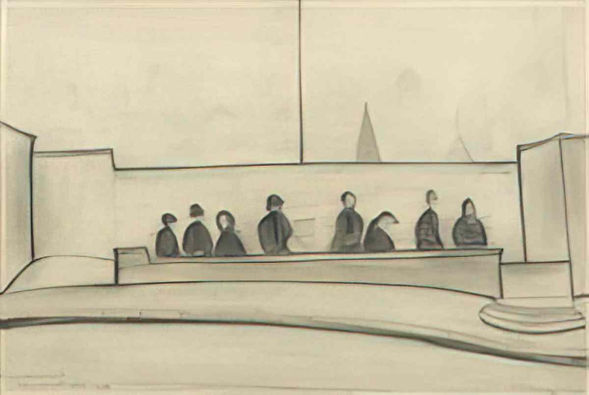 L S Lowry lytham farm Art A4 Photo Print