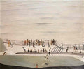 L S Lowry lytham pier Art A4 Photo Print