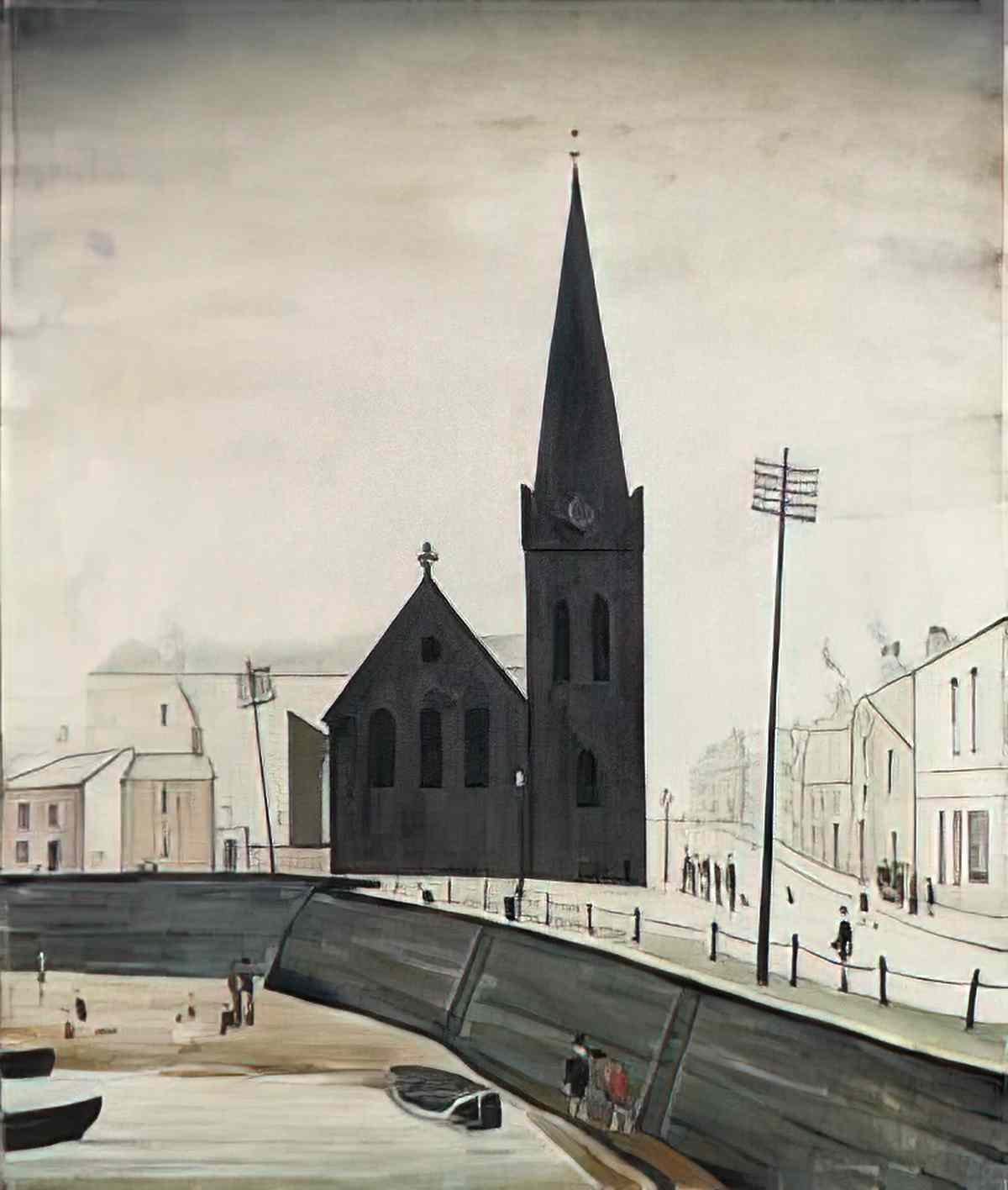 L S Lowry lytham promenade Art A4 Photo Print