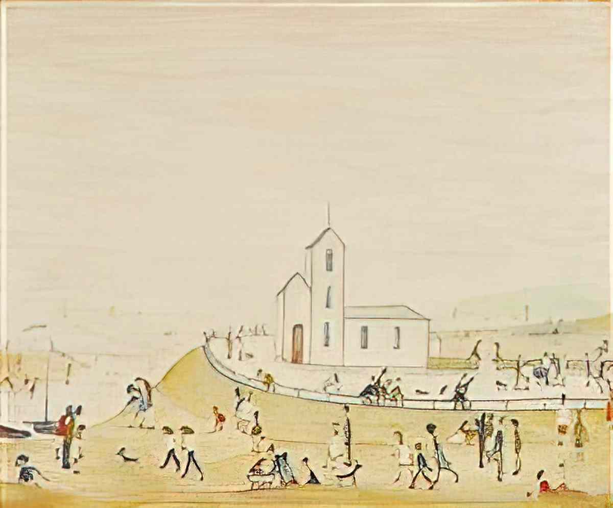 L S Lowry lytham st annes 2 Art A4 Photo Print
