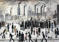 L S Lowry man by the sea Art A4 Photo Print