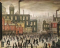 L S Lowry man falling over Art A4 Photo Print