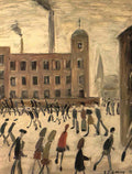 L S Lowry man in overcoat Art A4 Photo Print