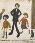 L S Lowry man walking on a beach Art A4 Photo Print