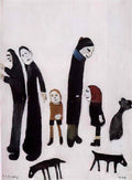 L S Lowry man walking Art A4 Photo Print
