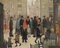 L S Lowry man with a dog1 Art A4 Photo Print