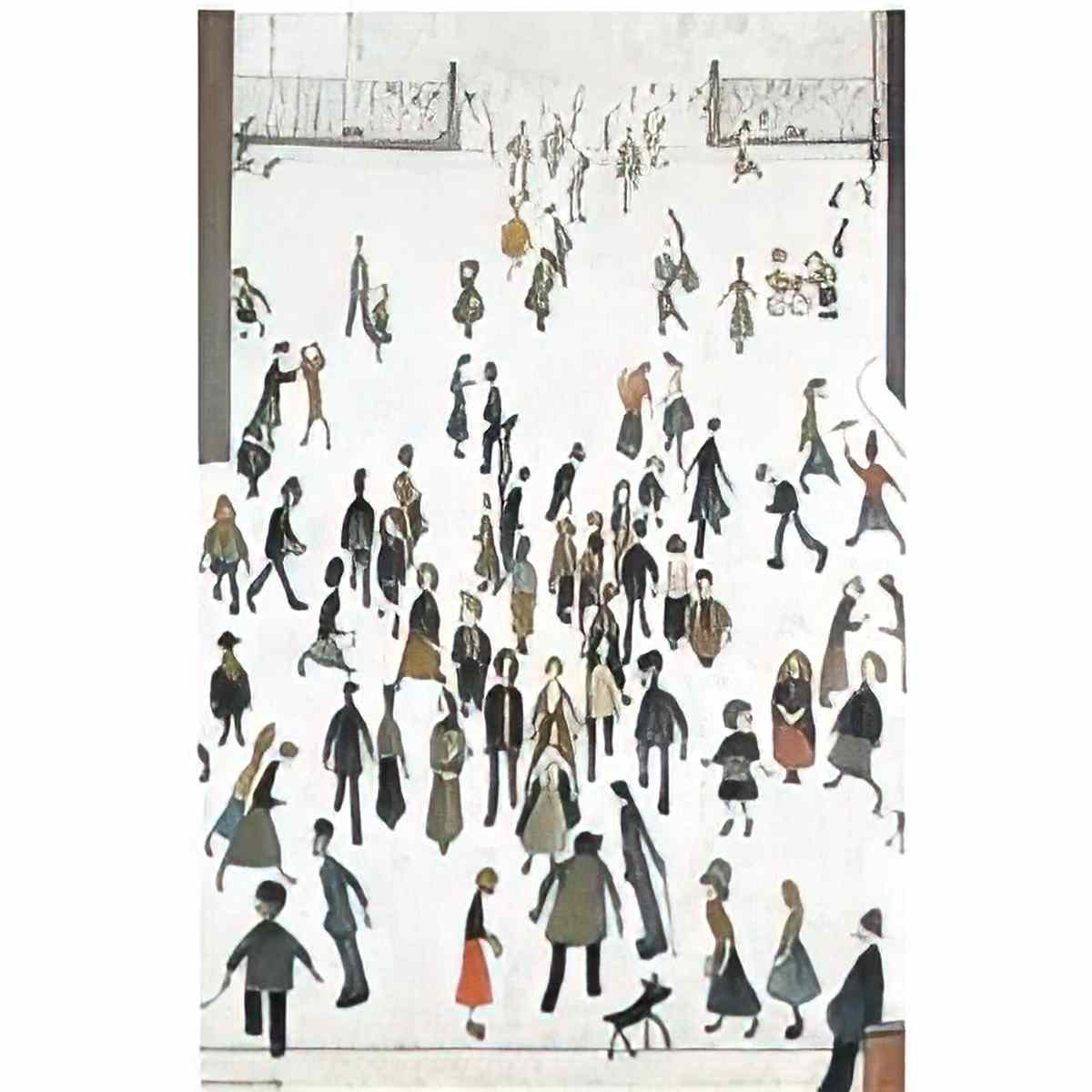 L S Lowry man with a stick Art A4 Photo Print