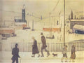 L S Lowry man with bowler hat Art A4 Photo Print